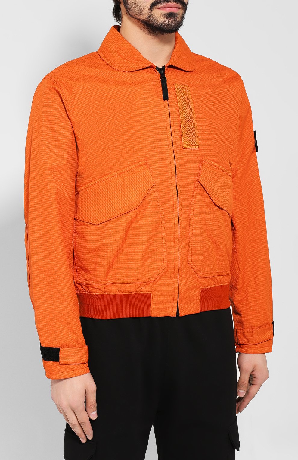 Бомбер STONE ISLAND оранжевого цвета по цене 83250 руб., арт. 711543699, фото 3 Бомбер STONE ISLAND, арт. 711543699, фото 3