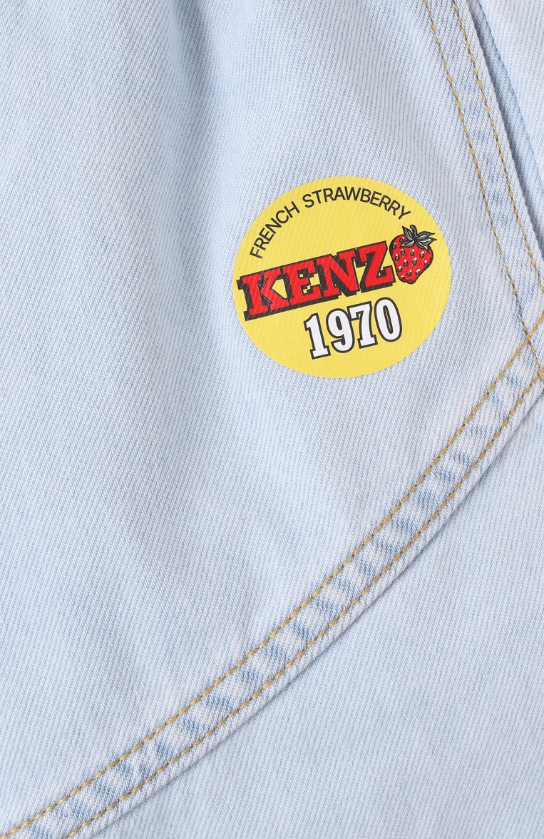 Детские джинсовые шорты KENZO голубого цвета, арт. K61039 | Фото 3 (Материал сплава: Проставлено; Нос: Не проставлено; Кросс-КТ: Деним; Материал внешний: Деним, Хлопок; Ростовка одежда: 4 года | 104 см, 5 лет | 110 см, 7 лет | 122 см, 9 лет | 134 см, 12 лет | 152 см, 2 года | 92 см)