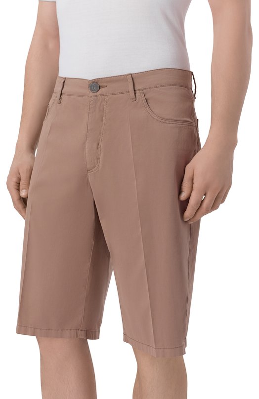 Шорты из хлопка и шелка Stefano Ricci M8T6100081/TFANT Бежевый  M8T6100081/TFANT Фото 3