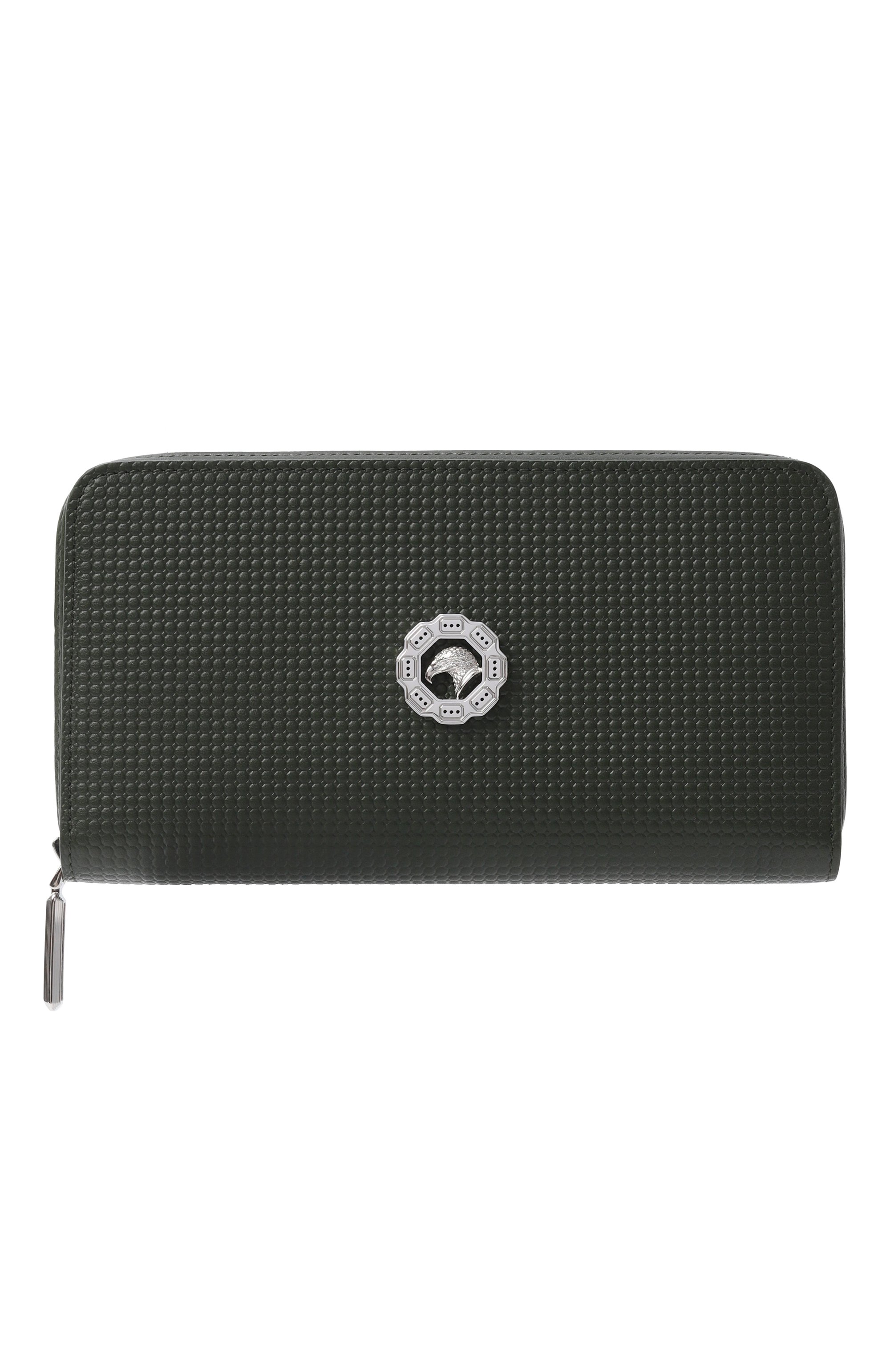 Кожаное портмоне STEFANO RICCI темно-зеленого цвета по цене 151500 руб., арт. PP440I1GP/VH, фото 1 Кожаное портмоне STEFANO RICCI, арт. PP440I1GP/VH, фото 1