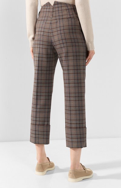 Брюки и з смеси шерсти и хлопка BRUNELLO CUCINELLI, арт. MP519P7027, фото 4