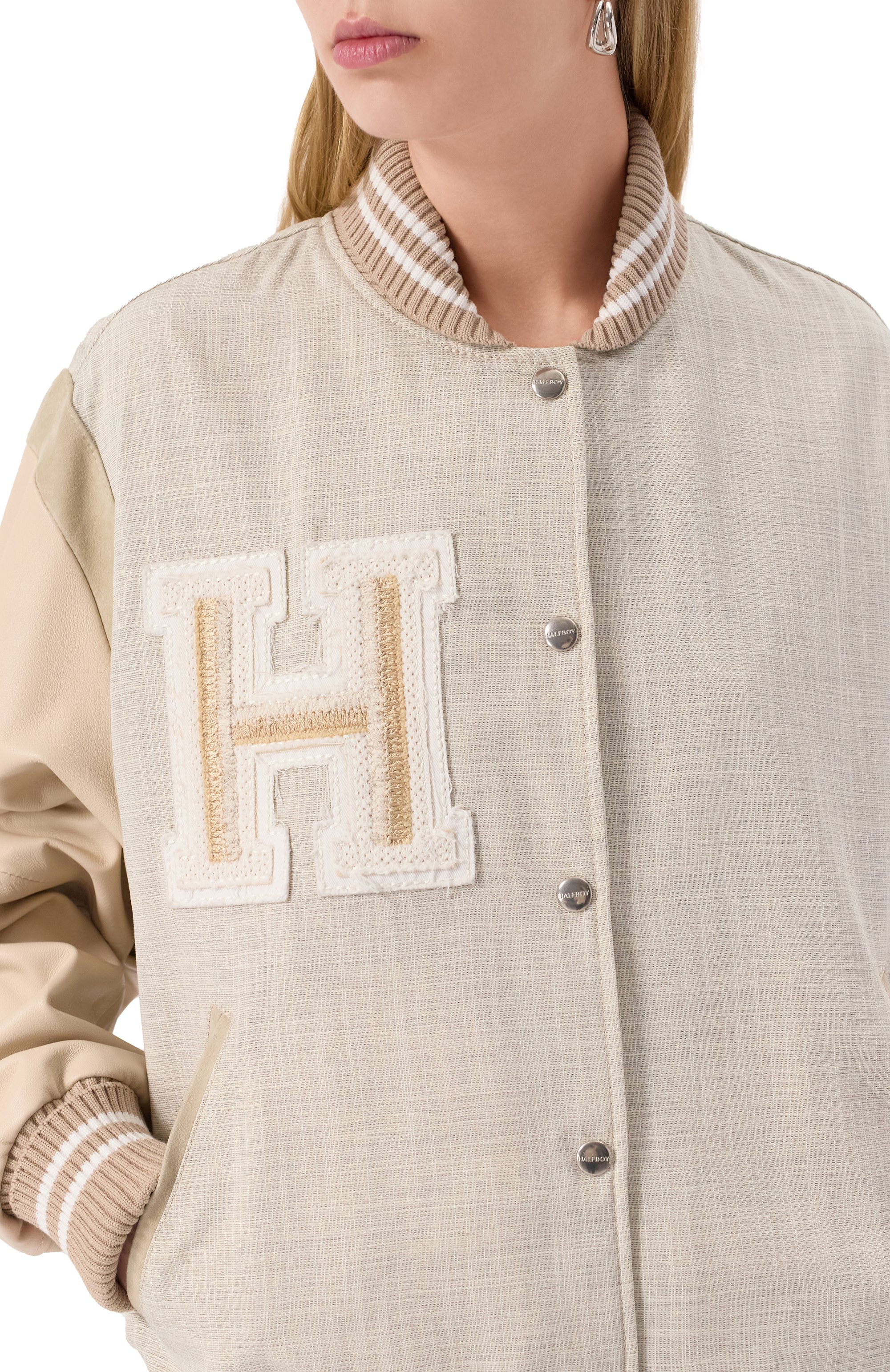 Кожаный бомбер HALFBOY, арт. HS251WL008, фото 5