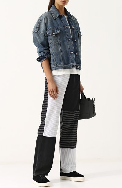 Хлопковая футболка свободного кроя с круглым вырезом MM6, арт. S32GC0469/S21058, фото 2