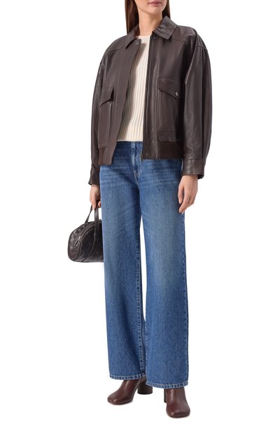 Кожаный бомбер WEEKEND MAX MARA, арт. WKDGIGANTE, фото 2