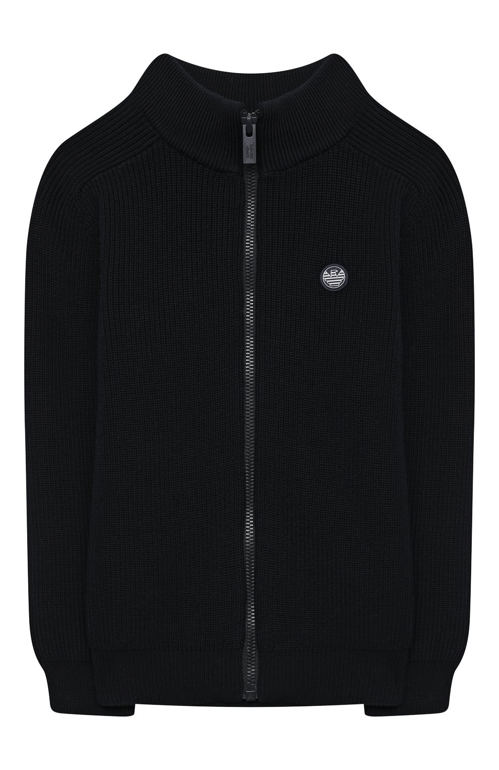 Хлопковый кардиган EMPORIO ARMANI темно-синего цвета по цене 20650 руб., арт. 3K4M60/4M18Z, фото 1 Хлопковый кардиган EMPORIO ARMANI, арт. 3K4M60/4M18Z, фото 1