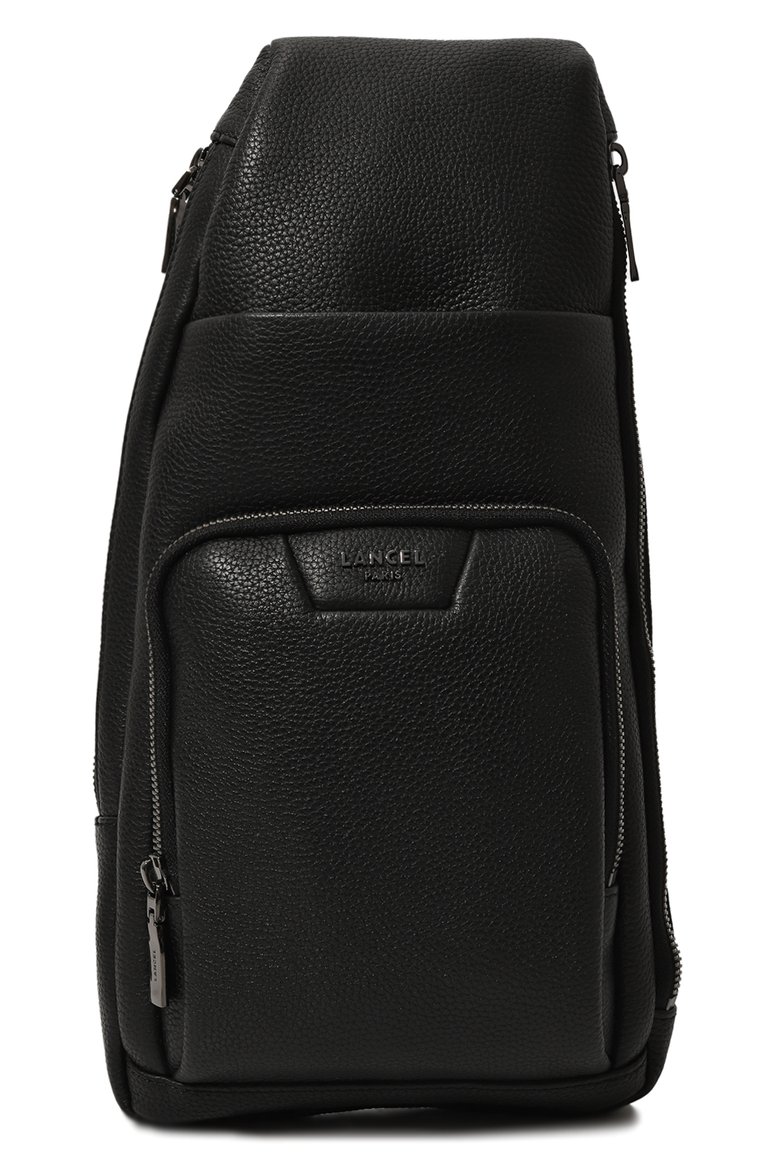 Мужской рюкзак come LANCEL черного цвета, арт. A12870 | Фото 1 (Размер: large; Материал: Натуральная кожа; Стили: Классический; Ремень/цепочка: На плечо)