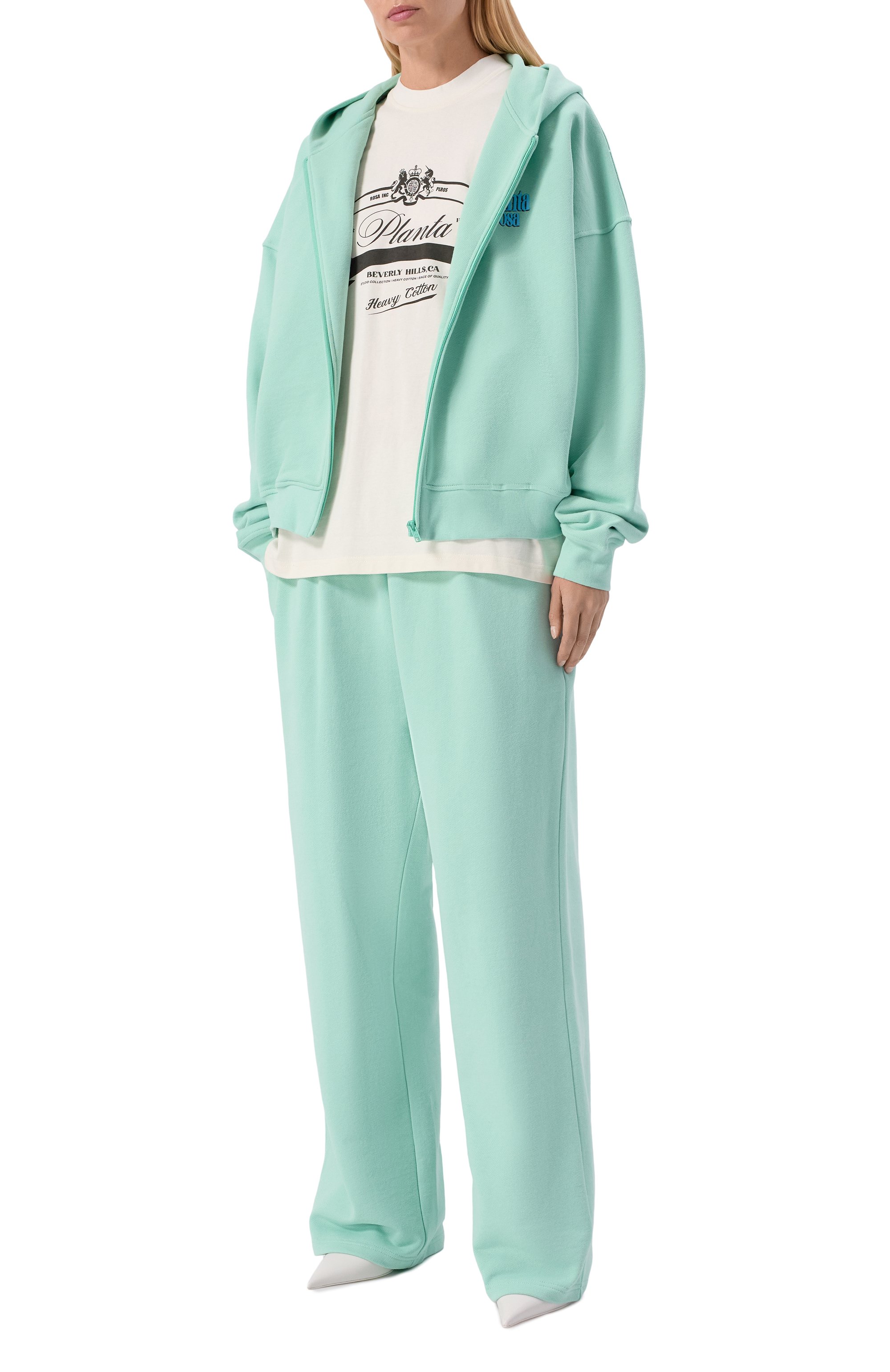 Хлопковая футболка PLANTA ROSA белого цвета по цене 13500 руб., арт. PR/T01/BEVERLY-GLORY/280, фото 5 Хлопковая футболка PLANTA ROSA, арт. PR/T01/BEVERLY-GLORY/280, фото 5