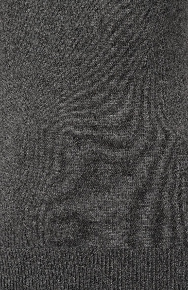 Женский жилет BORNE BOURGEOIS темно-серого цвета, арт. KW-JL-BO-7009 | Фото 5 (Материал внешний: Шерсть, Синтетический материал; Кросс-КТ: Трикотаж; Материал сплава: Проставлено; Драгоценные камни: Проставлено; Длина (верхняя одежда): Короткие; Стили: Кэжуэл)