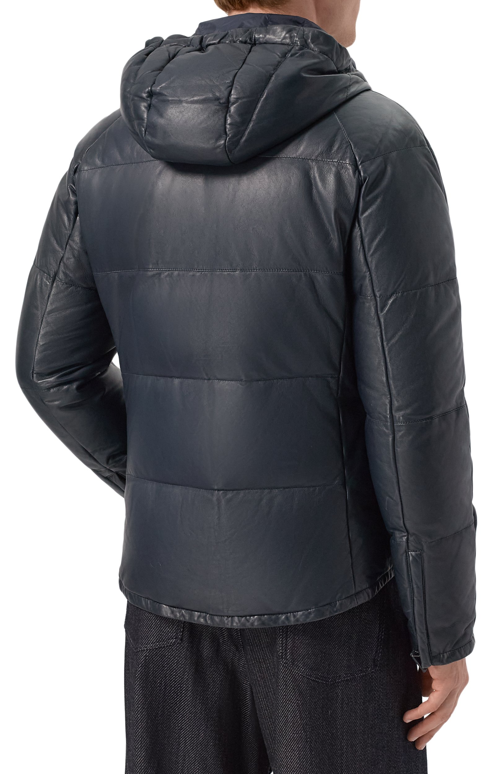 Кожаный пуховик GIORGIO ARMANI, арт. 5SR50P/5SP50, фото 4