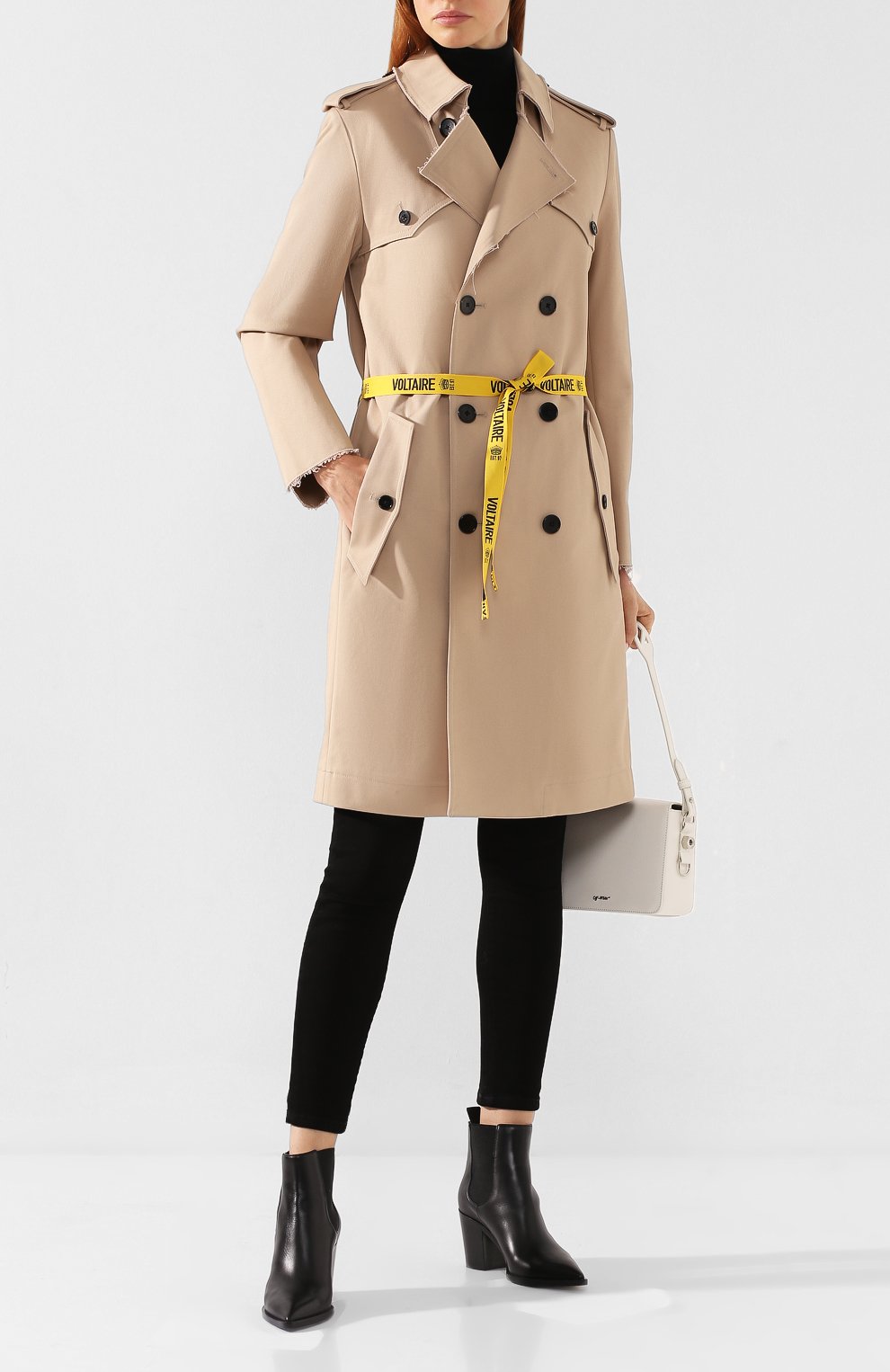 Тренч ZADIG AND VOLTAIRE бежевого цвета по цене 31200 руб., арт. WHCL0601F, фото 2 Тренч ZADIG AND VOLTAIRE, арт. WHCL0601F, фото 2