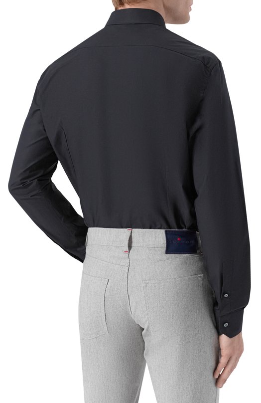 Хлопковая сорочка Zegna 9YC0CA/CT1069 Синий  9YC0CA/CT1069 Фото 4