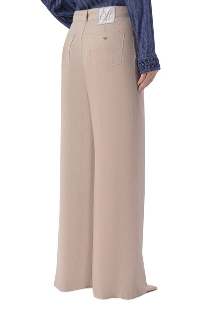 Льняные брюки EMPORIO ARMANI, арт. EW000749/AF12679, фото 4