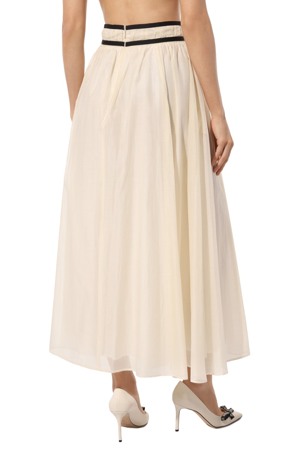 Юбка из хлопка и шелка SEVENTY VENEZIA, арт. G00717, фото 4