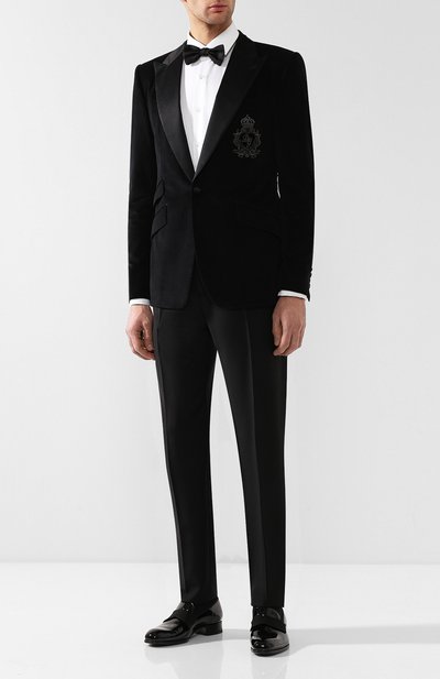 Пиджак из смеси хлопка и шелка DOLCE & GABBANA, арт. G2MD9Z/GEF96, фото 2
