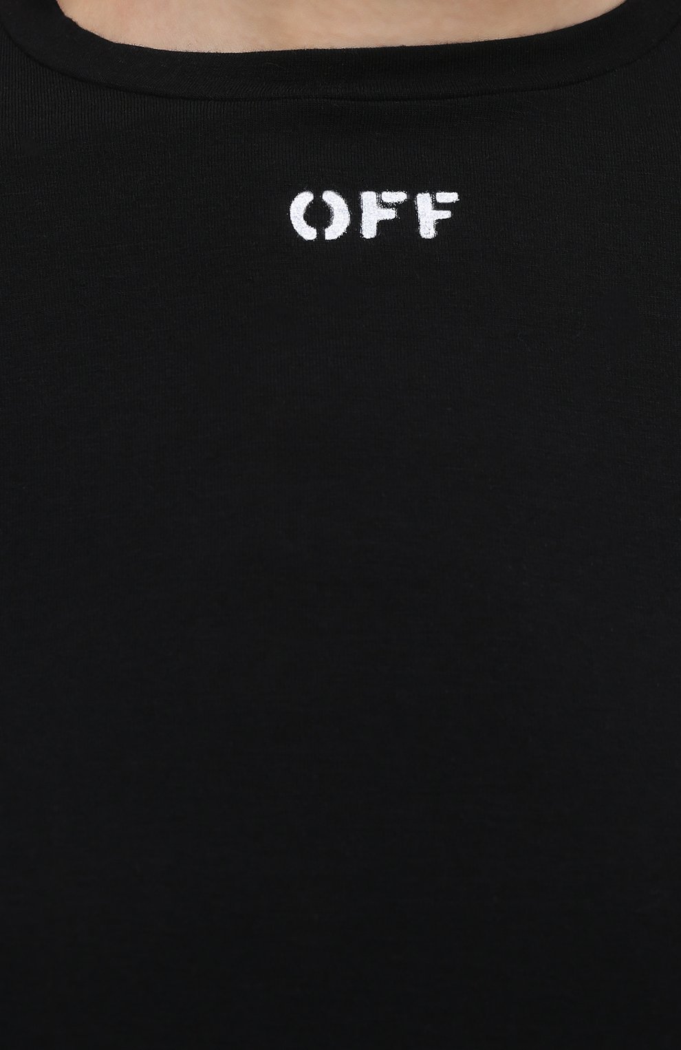 Лонгслив OFF-WHITE черного цвета по цене 26700 руб., арт. 0WAD136F20JER0011001, фото 5 Лонгслив OFF-WHITE, арт. 0WAD136F20JER0011001, фото 5