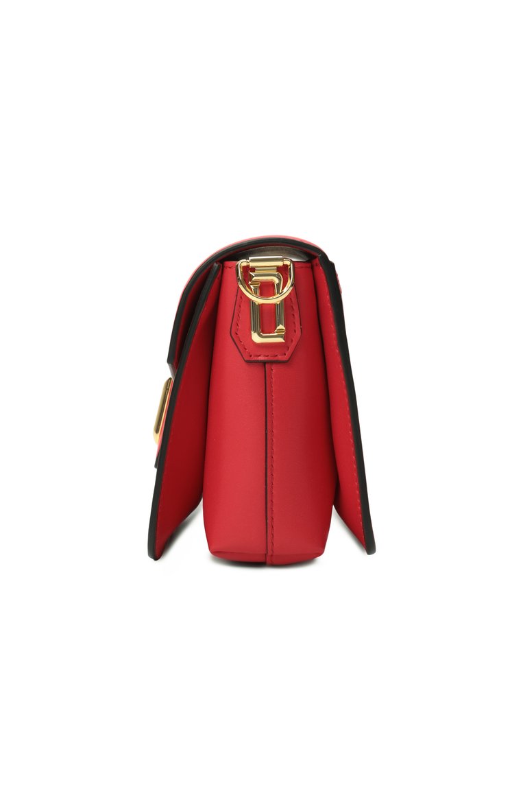 Женская сумка angele small LANCEL красного цвета, арт. A13147 | Фото 4 (Материал: Натуральная кожа; Размер: small; Ремень/цепочка: На ремешке; Материал сплава: Проставлено; Драгоценные камни: Проставлено)
