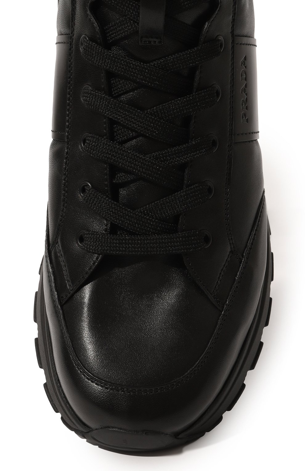 Кожаные кроссовки PRADA, арт. 4T3471-A3B-F0002-A000, фото 6