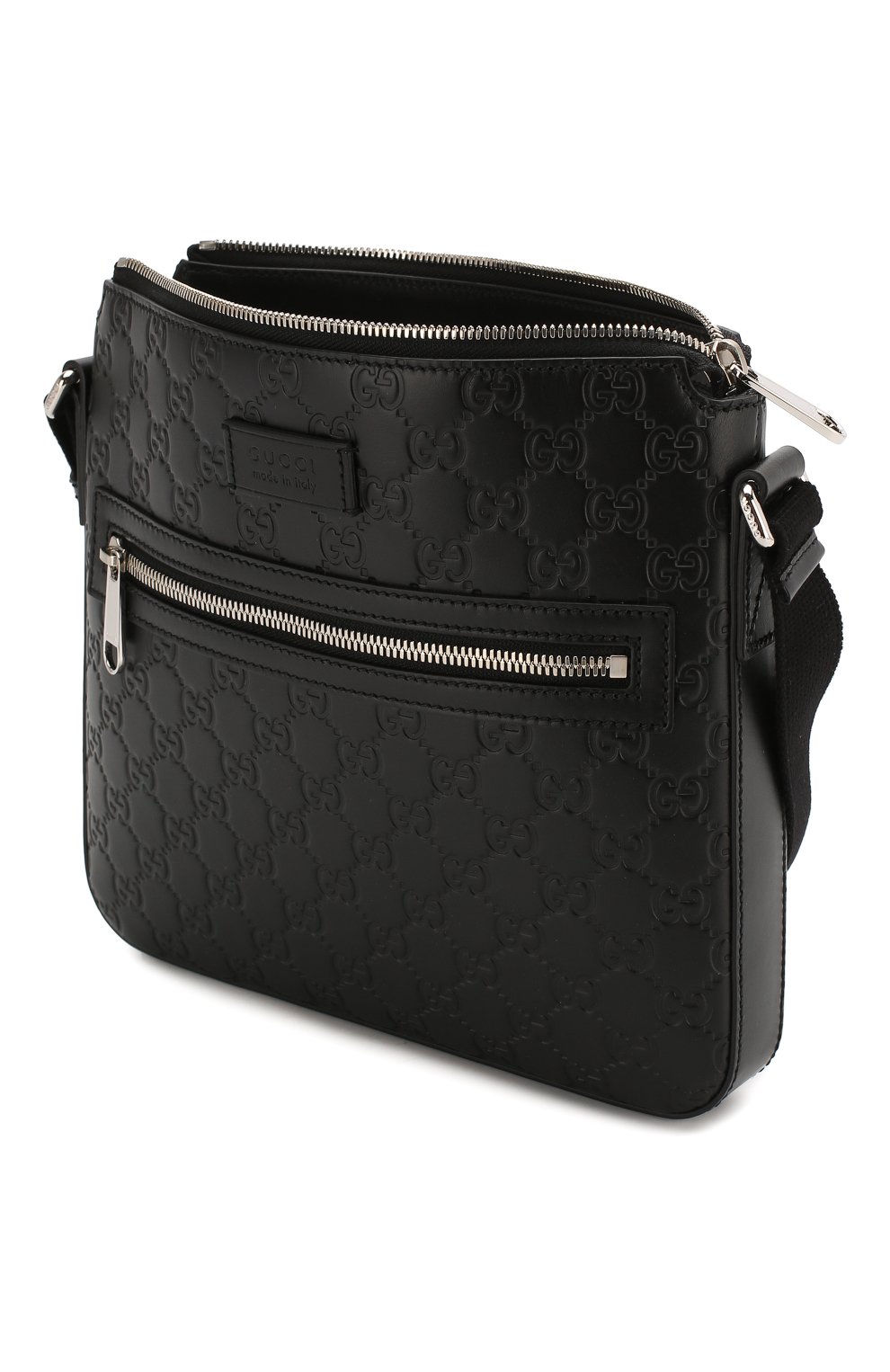 Кожаная сумка signature GUCCI, арт. 406410/CWCBN, фото 4