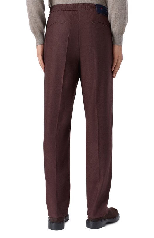 Шерстяные брюки Kiton UPLACRK0171H03 Бордовый  UPLACRK0171H03 Фото 4