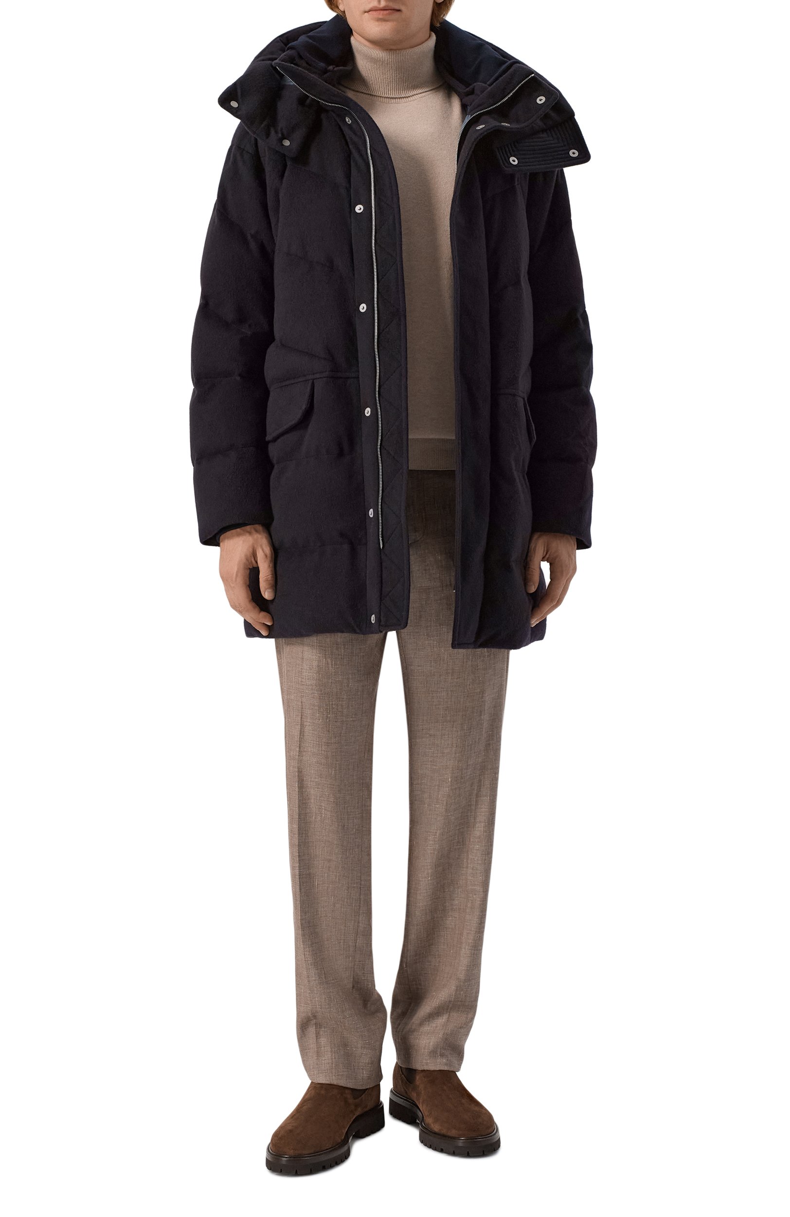 Пуховик из кашемира и шерсти KITON, арт. UGK211BK0271L, фото 2