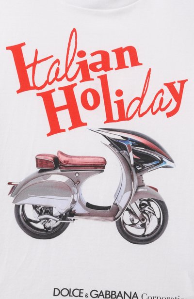 Хлопковая футболка DOLCE & GABBANA, арт. L4JTHV/G7050/2-6, фото 3