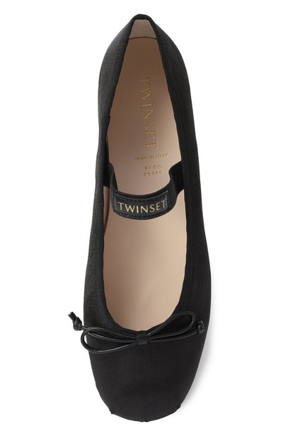 Атласные балетки TWINSET, арт. 251GCJ022/35-40, фото 4