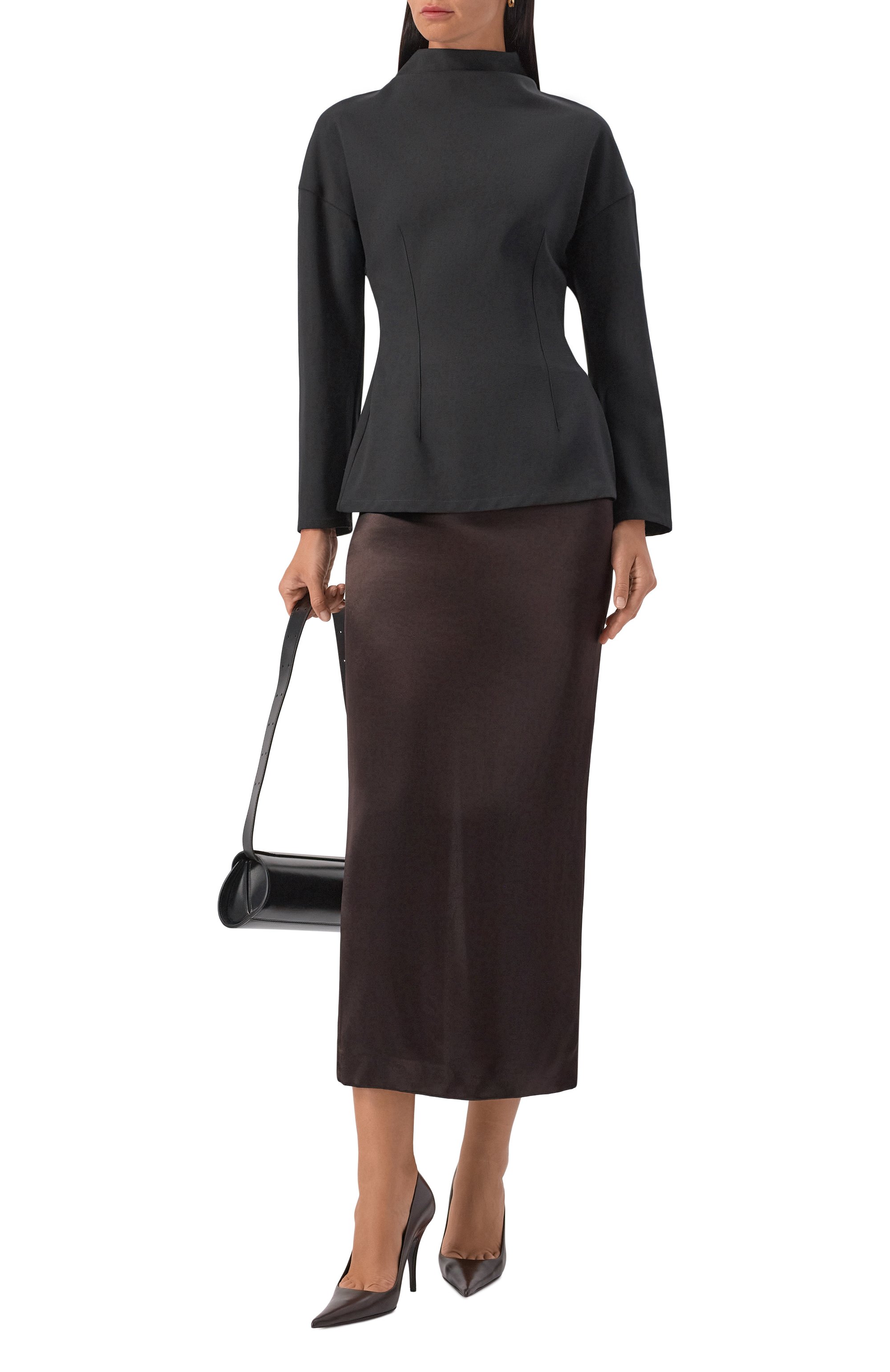 Шерстяной топ ARMARIUM черного цвета по цене 108000 руб., арт. ARMFWT034/W014, фото 2 Шерстяной топ ARMARIUM, арт. ARMFWT034/W014, фото 2