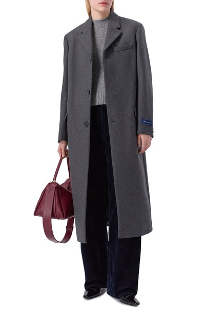 Шерстяное пальто SPORTY AND RICH, арт. 0W05064326GY11, фото 2