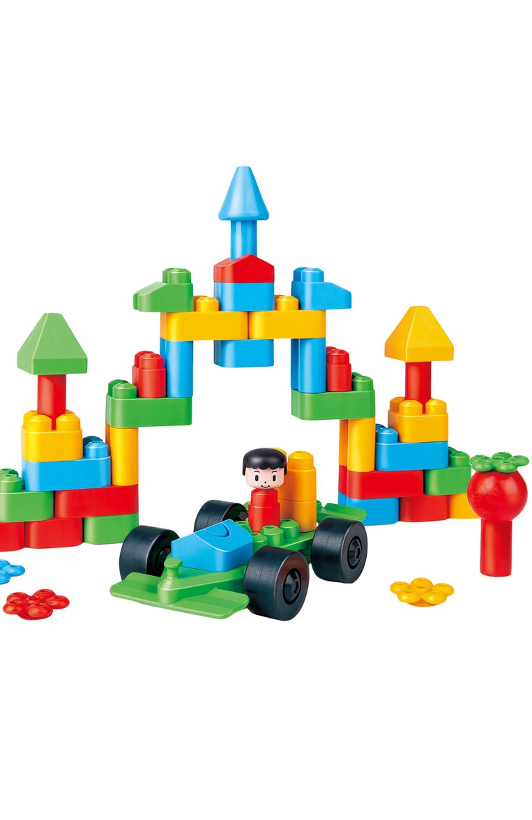 Детского игрушка конструктор креативный город HAPE разноцветного цвета, арт. 760007_HP | Фото 1 (Региональные ограничения белый список (Axapta Mercury): Не проставлено; Нос: Не проставлено; Игрушки: Игры - развивающие)