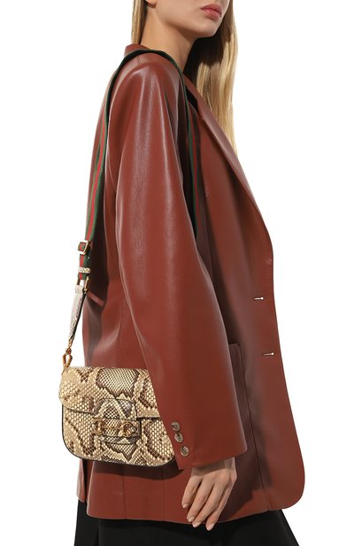 Сумка 1955 horsebit mini из кожи питона GUCCI, арт. 658574 EZ6JG, фото 2