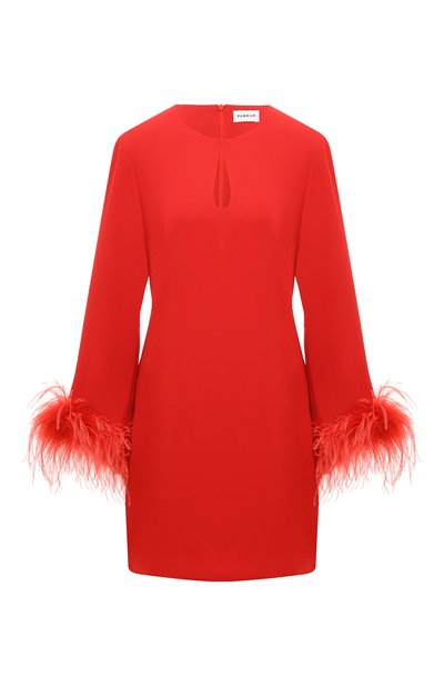 Женское платье с отделкой перьями P.A.R.O.S.H., арт. D731343P