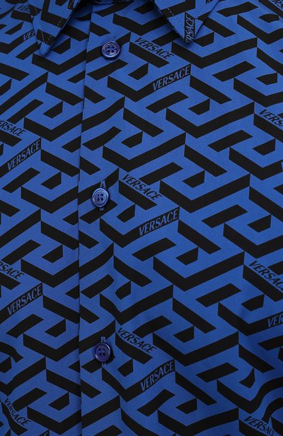 Хлопковая рубашка VERSACE, арт. 1003964/1A02796, фото 5