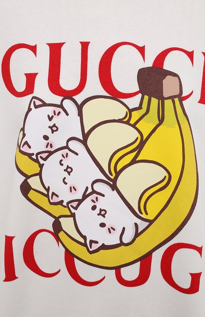 Хлопковый свитшот GUCCI, арт. 617964/XJDGM, фото 5