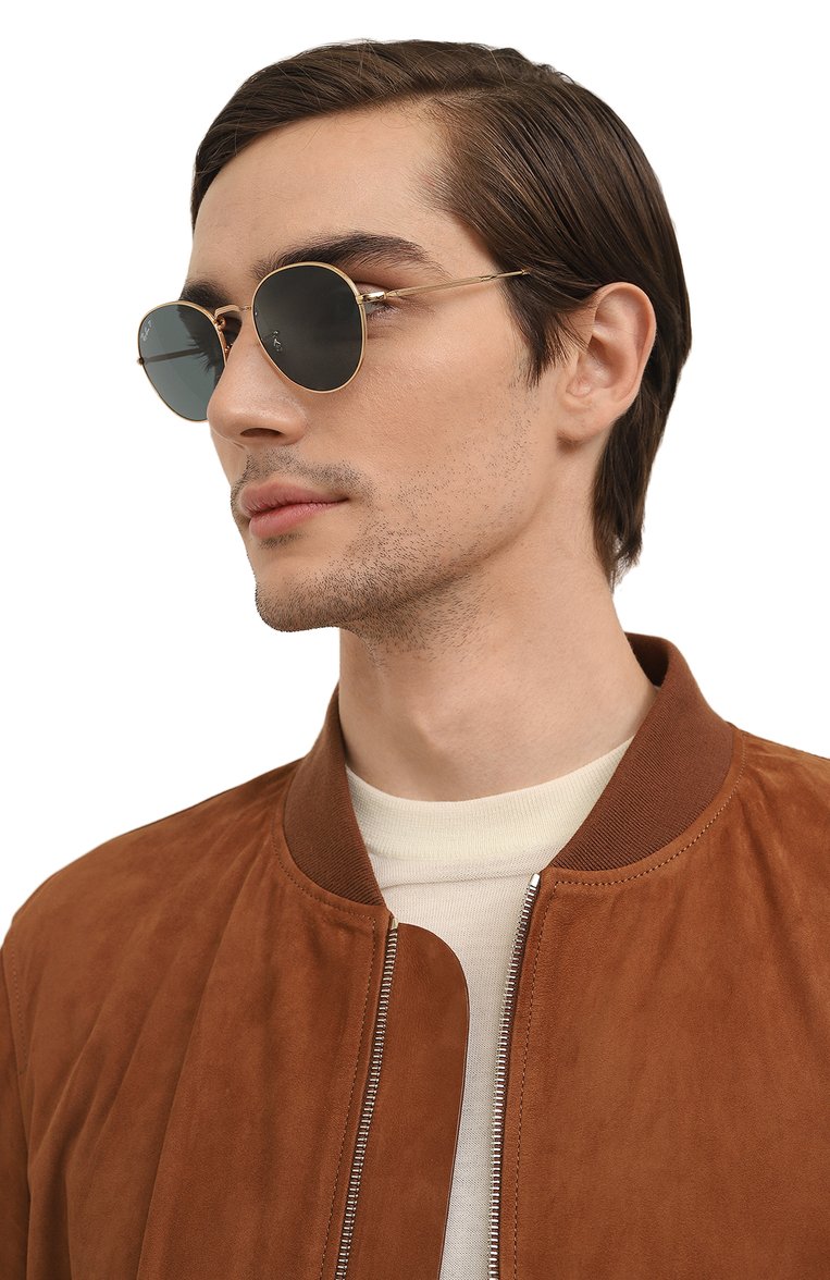 Женские солнцезащитные очки RAY-BAN синего цвета, арт. 3582-001/3R | Фото 3 (Кросс-КТ: С/з-унисекс; Региональные ограничения белый список (Axapta Mercury): Не проставлено; Нос: Не проставлено; Тип очков: С/з; Материал: Металл; Очки форма: Круглые; Оптика Гендер: оптика-унисекс)