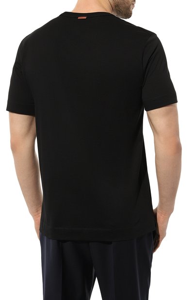 Хлопковая футболка ZEGNA, арт. E7360A5/B760, фото 4