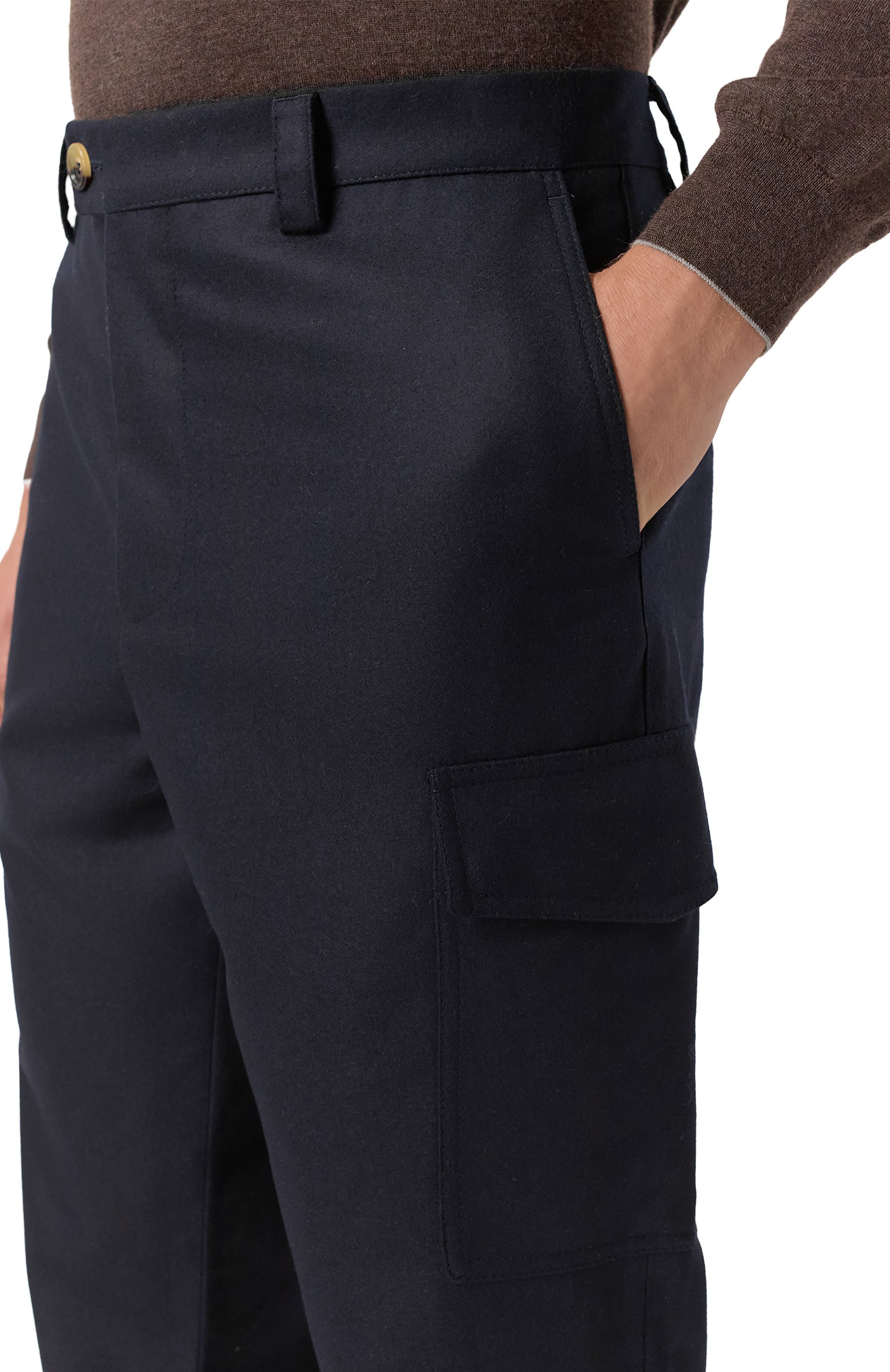 Шерстяные брюки-карго BRUNELLO CUCINELLI, арт. M038PE1890, фото 5