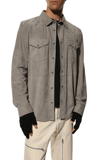 Шерстяные перчатки RICK OWENS, арт. RU02B2492/M, фото 2