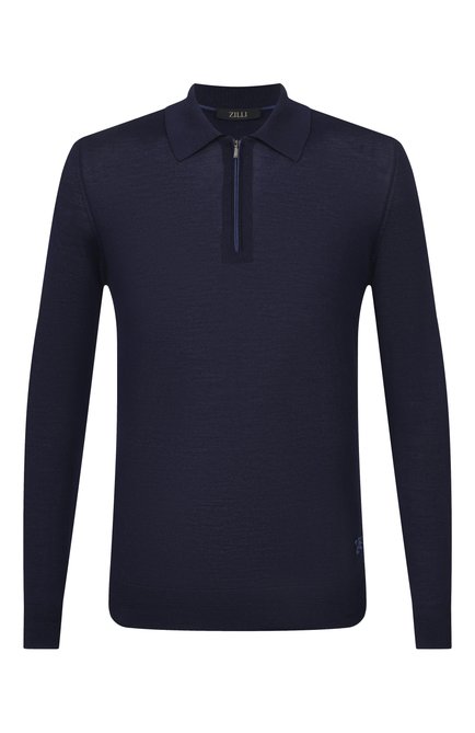 Мужское поло из шерсти и шелка ZILLI, арт. KZP001M0230VLSB00_002