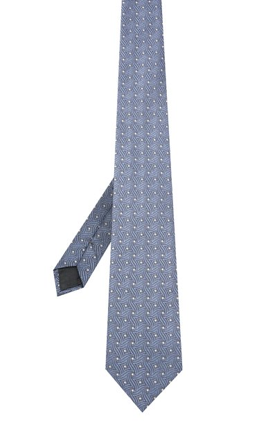 Шелковый галстук ZEGNA голубого цвета по цене 19650 руб., арт. Z2D21T/1XW, фото 3 Шелковый галстук ZEGNA, арт. Z2D21T/1XW, фото 3