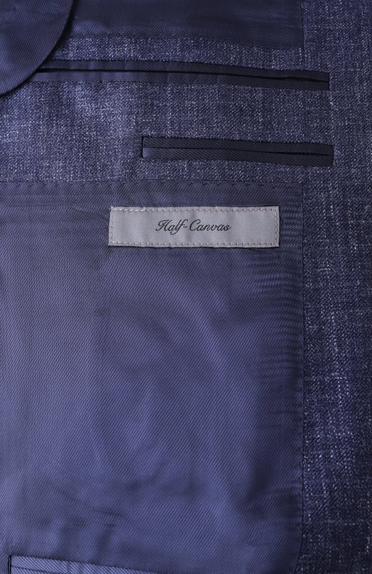 Пиджак из шерсти и шелка Corneliani 25X002-2518289 Синий  25X002-2518289 Фото 9