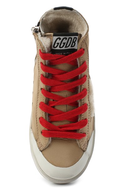 Кожаные кеды GOLDEN GOOSE DELUXE BRAND, арт. GYF00114.F000453, фото 4