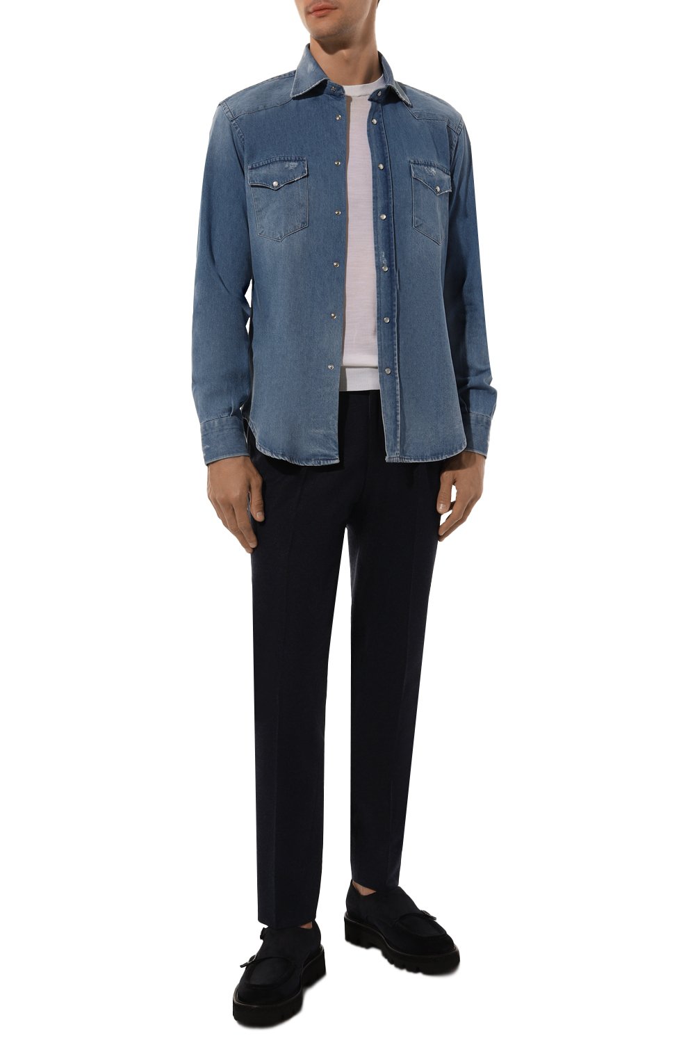 Шерстяные брюки CORNELIANI, арт. 944L19-9418801, фото 2