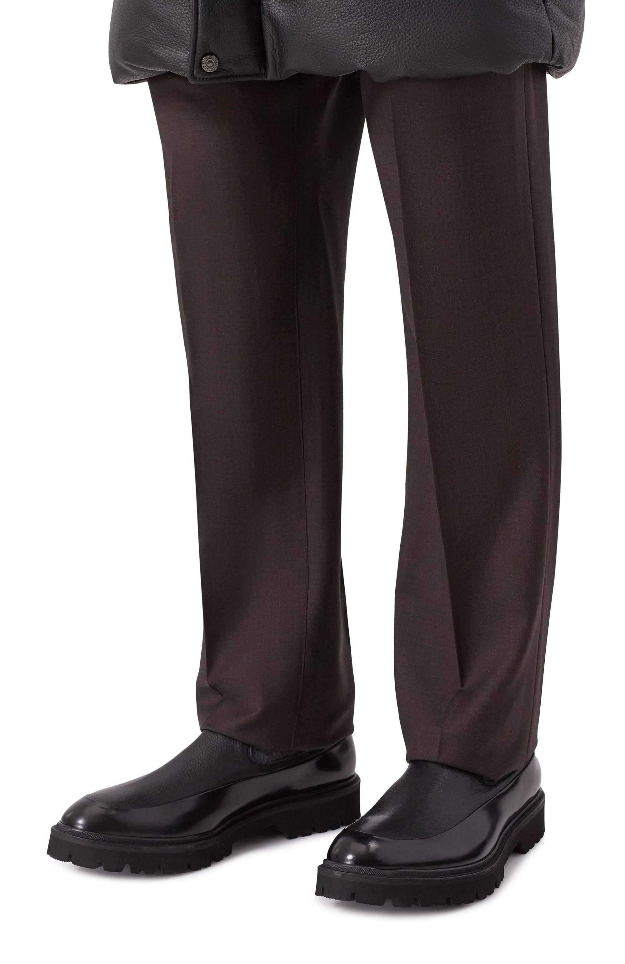 Кожаные челси KITON, арт. USSA195N0131802, фото 3