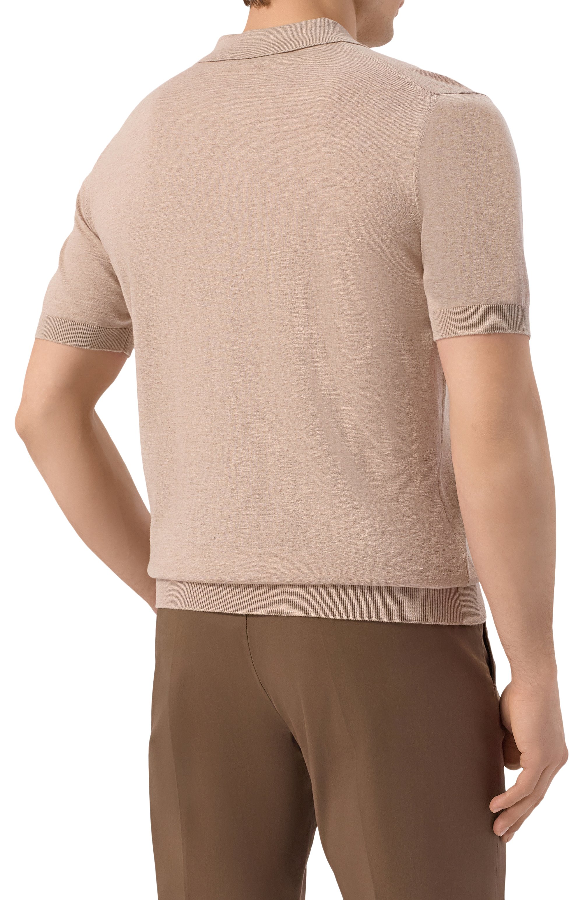 Хлопковое поло ANDREA CAMPAGNA, арт. M5426-8056, фото 4