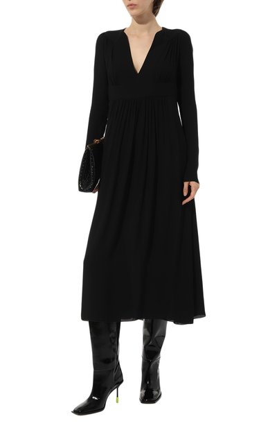 Кожаные сапоги MSGM черного цвета по цене 52900 руб., арт. 3541MDS111/479, фото 2 Кожаные сапоги MSGM, арт. 3541MDS111/479, фото 2