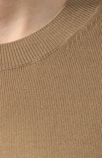 Шерстяной топ BURBERRY бежевого цвета по цене 58100 руб., арт. 8010592, фото 5 Шерстяной топ BURBERRY, арт. 8010592, фото 5