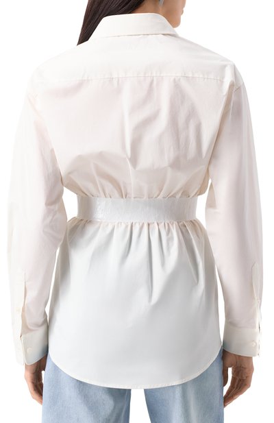 Хлопковая рубашка MM6, арт. S52DT0045/M35256, фото 4