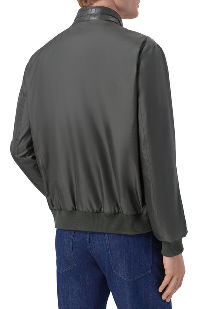 Бомбер с отделкой из кожи крокодила MVST, арт. M26.CSM.L402/1661, фото 4