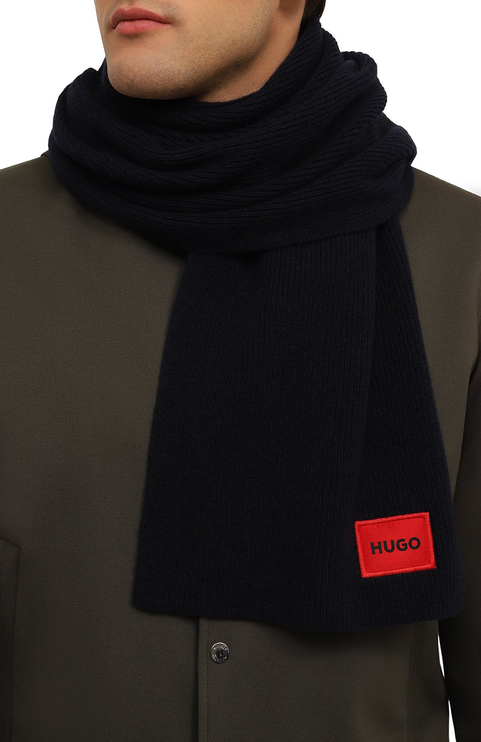 Шерстяной шарф HUGO, арт. 50496020, фото 2