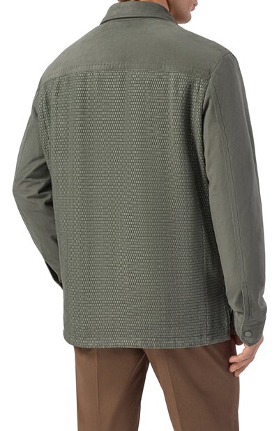 Замшевая куртка-рубашка ZILLI, арт. ATIS00M1007VBRL00, фото 4